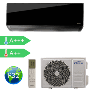 Fisher Black FSAIF-BL-121FE3/FSOAIF-BL-121FE3 oldalfali split klíma csomag 3,51 kW