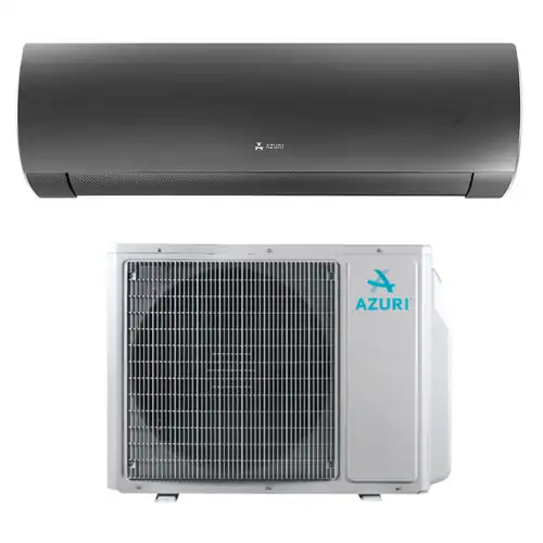 AZURI BLACK SUPRA AZI-WO25VB oldalfali split klíma csomag 2,7 kW (Fekete)